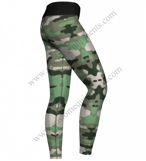 Green Camo Tights